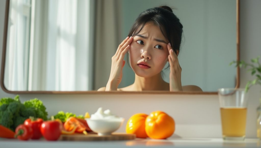 便秘による肌荒れの症状と対策